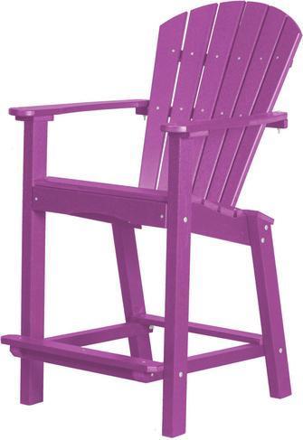 Wildridge Wildridge Classic Recycled Plastic Outdoor 30 High Dining Chair Purple Dining Chair LCC-250-PU