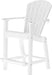 Wildridge Wildridge Classic Recycled Plastic Outdoor 30 High Dining Chair White Dining Chair LCC-250-WH