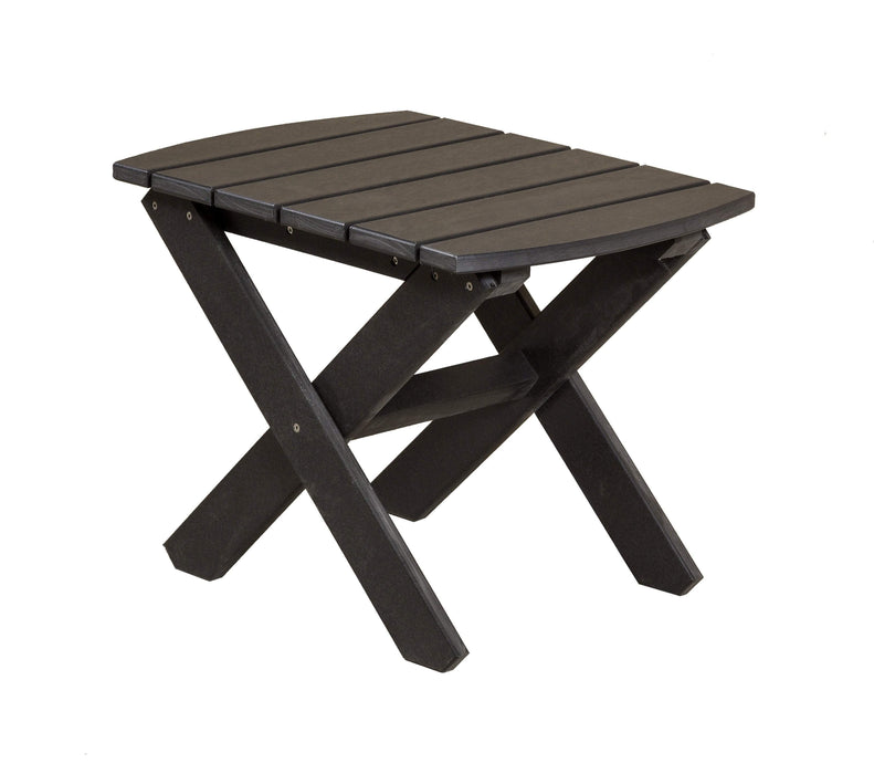 Wildridge Wildridge Classic Recycled Plastic Rectangular Side Table Black Side Table LCC-228-B