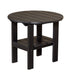 Wildridge Wildridge Classic Recycled Plastic Round Side Table Black Side Table LCC-223-B