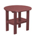 Wildridge Wildridge Classic Recycled Plastic Round Side Table Cherry Side Table LCC-223-C