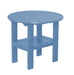 Wildridge Wildridge Classic Recycled Plastic Round Side Table Powder Blue Side Table LCC-223-POB