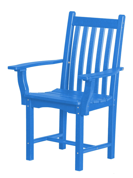 Wildridge Wildridge Classic Recycled Plastic Side Chair with Arms Blue Chair LCC-254-BL