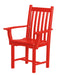 Wildridge Wildridge Classic Recycled Plastic Side Chair with Arms Bright Red Chair LCC-254-BR