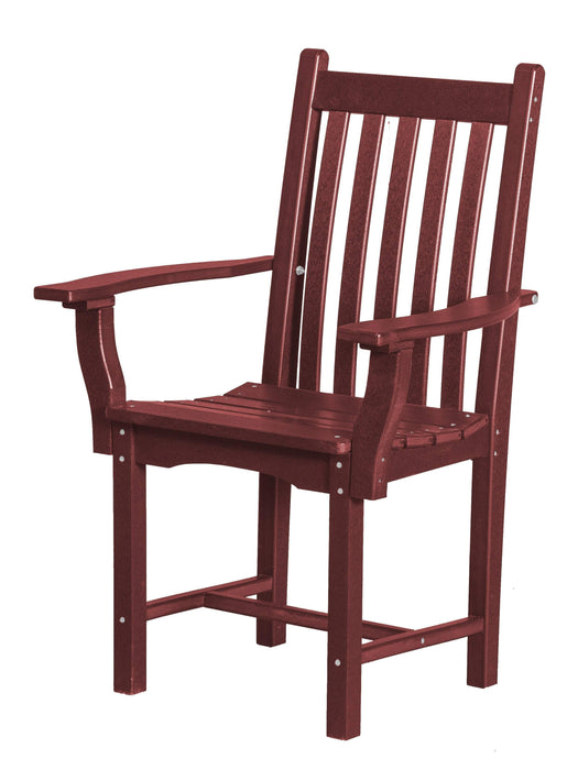 Wildridge Wildridge Classic Recycled Plastic Side Chair with Arms Cherry Chair LCC-254-C