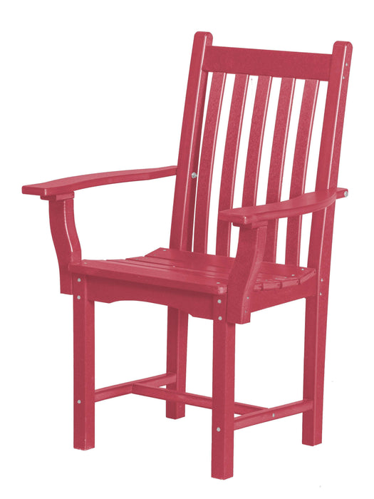 Wildridge Wildridge Classic Recycled Plastic Side Chair with Arms Dark Pink Chair LCC-254-DP