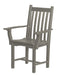 Wildridge Wildridge Classic Recycled Plastic Side Chair with Arms Light Gray Chair LCC-254-LGR