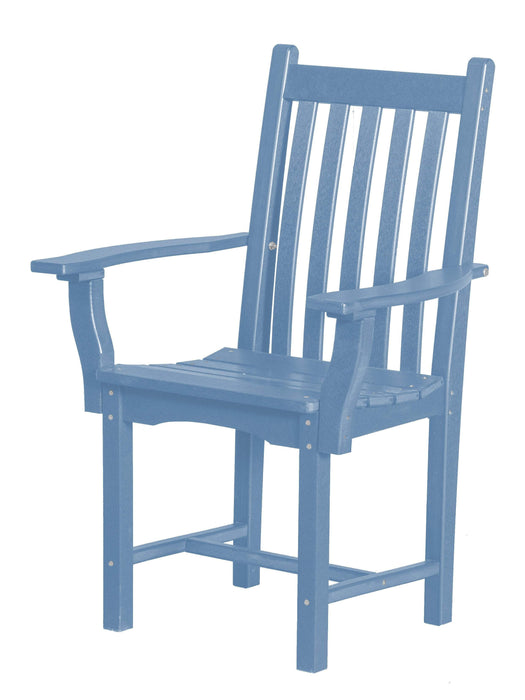 Wildridge Wildridge Classic Recycled Plastic Side Chair with Arms Powder Blue Chair LCC-254-POB