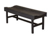 Wildridge Wildridge Classic Recycled Plastic Vineyard Bench Black Outdoor Bench LCC-224-B