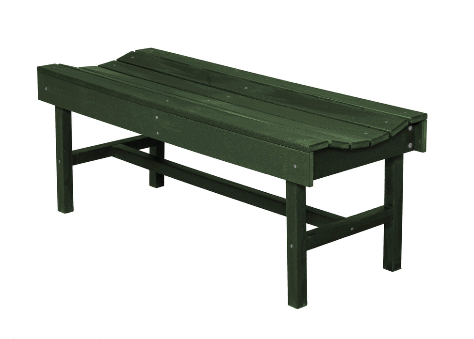 Wildridge Wildridge Classic Recycled Plastic Vineyard Bench Turf Green Outdoor Bench LCC-224-TG