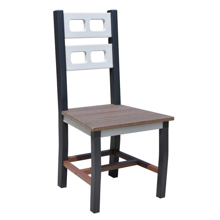 Wildridge Wildridge David Lewis Manhattan Forge Dining Chair Weatherwood on Tudor Brown Dining Chair LCC-853-WWB