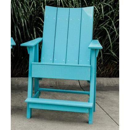 Wildridge Wildridge Outdoor Contemporary Balcony Height Adirondack Chair Aruba Blue Adirondack Chair LCC-319-AB