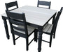 Wildridge Wildridge Outdoor Recycled Plastic Farm Table Set With 4 Chair Farm Table Set