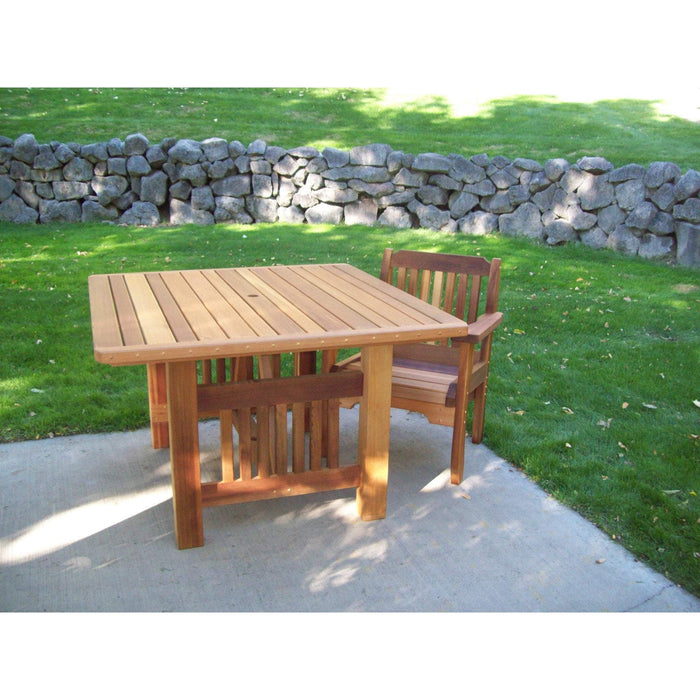 Wood Country Wood Country Cabbage Hill 5 ft. Rectangle Red Cedar Patio Table Outdoor Table