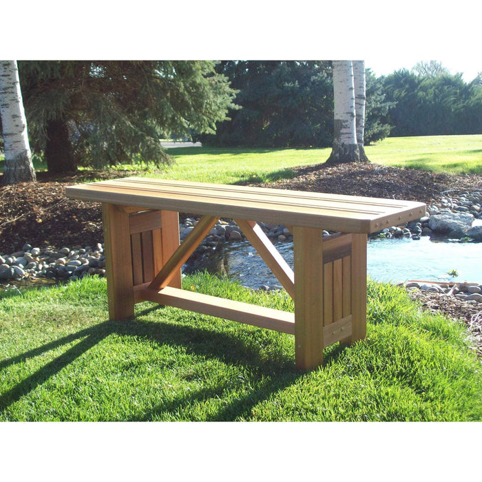 Wood Country Wood Country Cabbage Hill 5ft. Red Cedar Bench Outdoor Bench