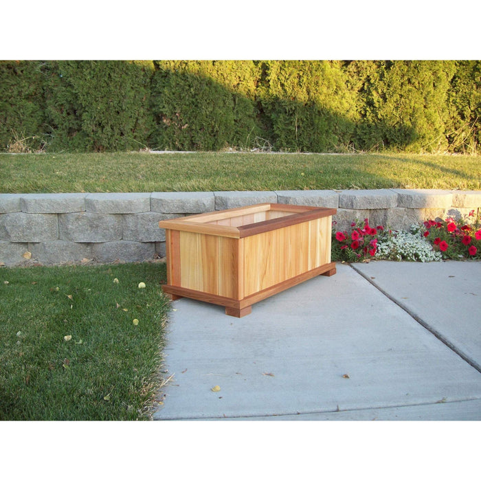 Wood Country Wood Country Cedar Rectangular Patio Planter Box Planter Box