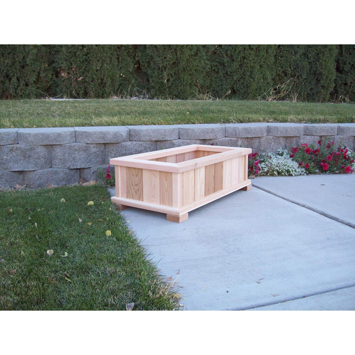 Wood Country Wood Country Cedar Rectangular Patio Planter Box Planter Box