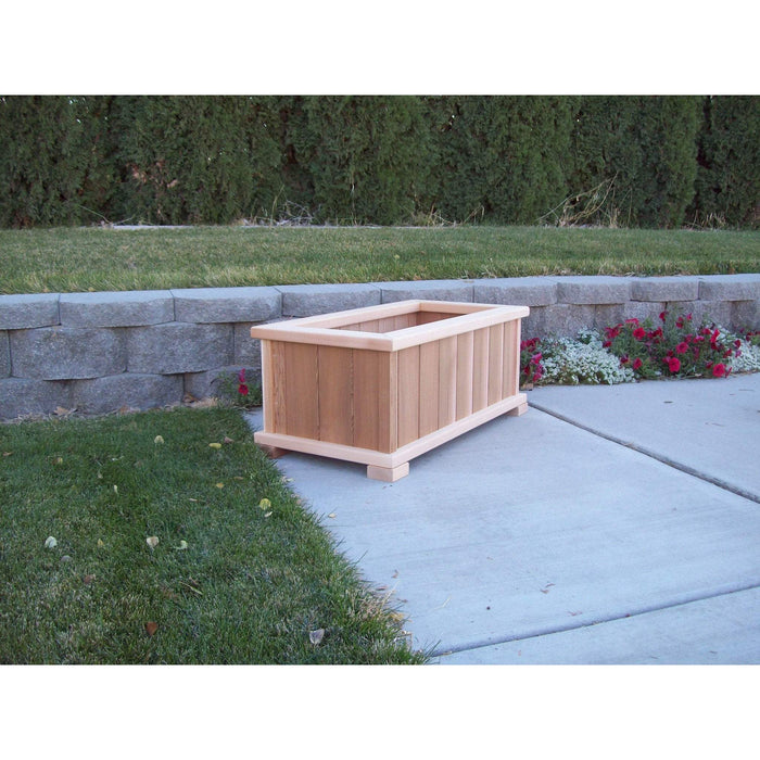 Wood Country Wood Country Cedar Rectangular Patio Planter Box Planter Box